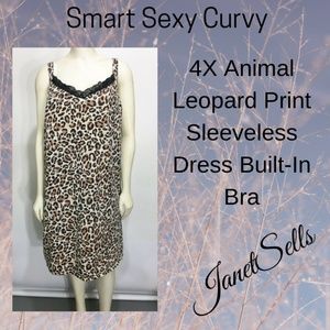 Smart Sexy Curvy 4X Animal Leopard Print Dress